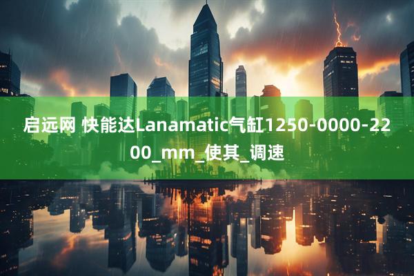 启远网 快能达Lanamatic气缸1250-0000-2200_mm_使其_调速