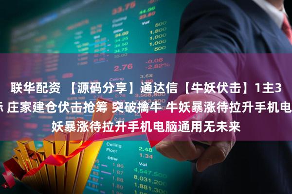 联华配资 【源码分享】通达信【牛妖伏击】1主3副21选股指标 庄家建仓伏击抢筹 突破擒牛 牛妖暴涨待拉升手机电脑通用无未来