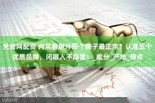 凭资网配资 肉苁蓉原汁那个牌子最正宗？认准五个优质品牌，闭眼入不踩雷！_成分_产地_特点